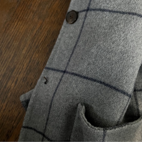 ✨HOST PICK✨ J MCLAUGHLIN PLAID REVERSIBLE WOOL COAT - SIZE MEDIUM - Picture 12 of 13